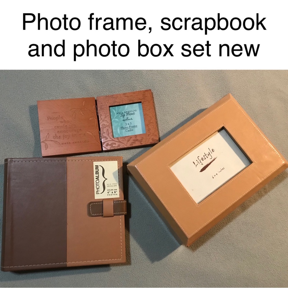 Vintage Photo frame scrapbook photo box wedding /other special occasion set new